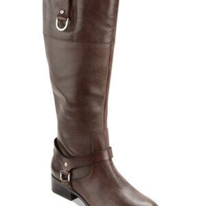 RALPH LAUREN Mesa knee high riding boot, brown, leather, sz 11.